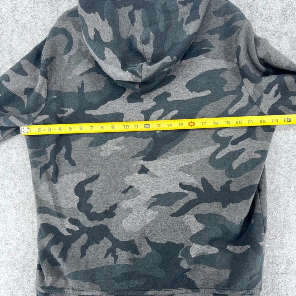 Polo Ralph Lauren Performance Men Grey Camo Full Zip Hoodie Sweatshirt XL Preppy